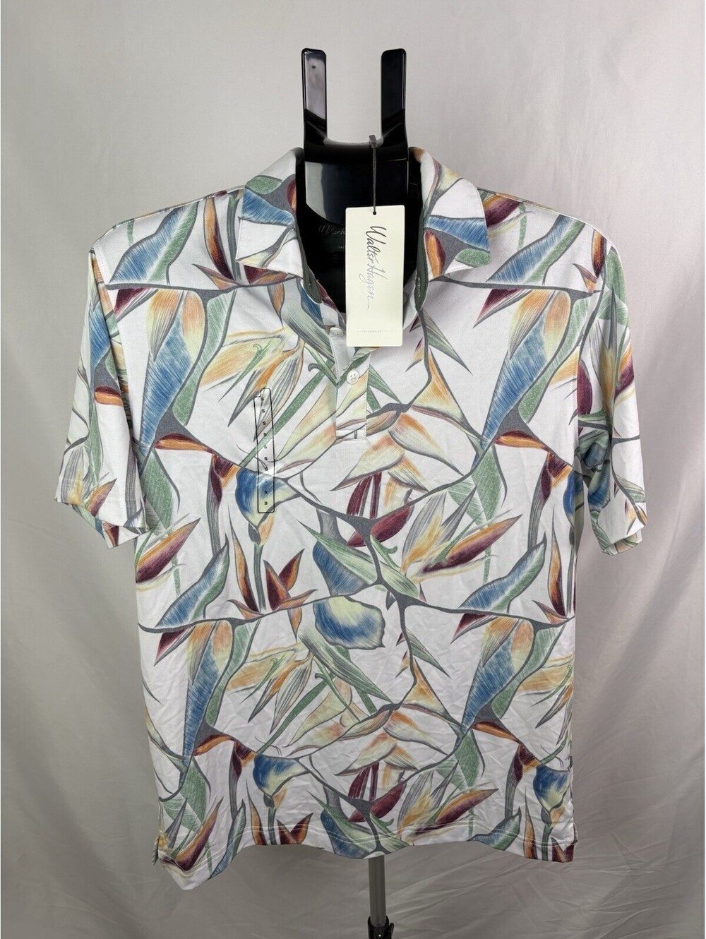 Walter Hagen Men’s Golf  Polo Shirt Clubhouse White/ Airbrush Size S  (Item 413)